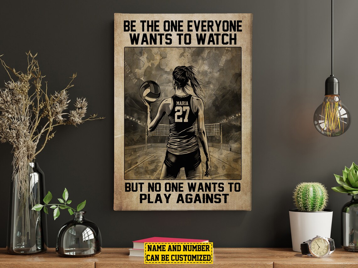 Personalized Volleyball Motivation Poster Print for Daughter - Image 5