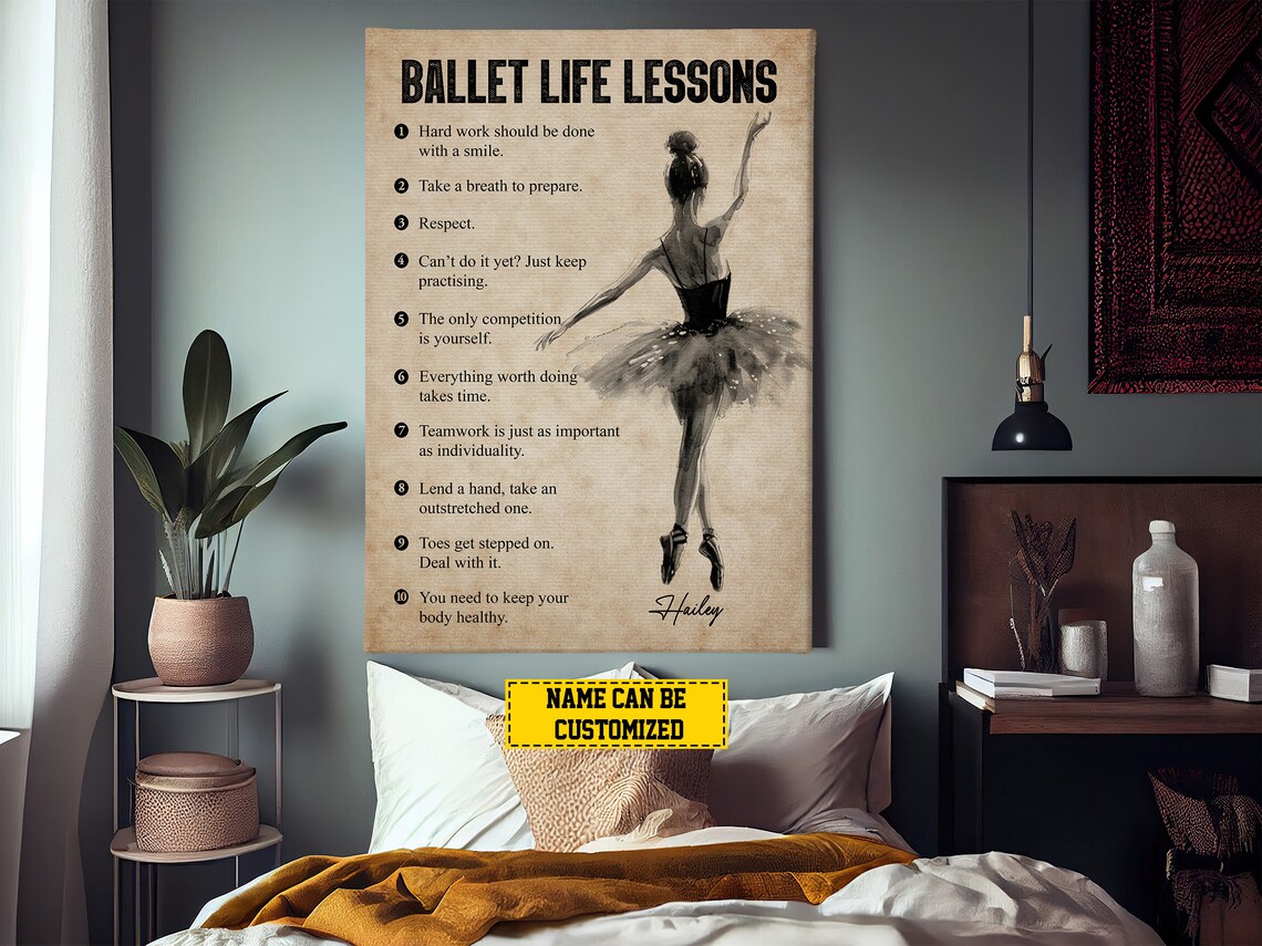 Ballet Life Lessons Personalized Art Print - Image 3