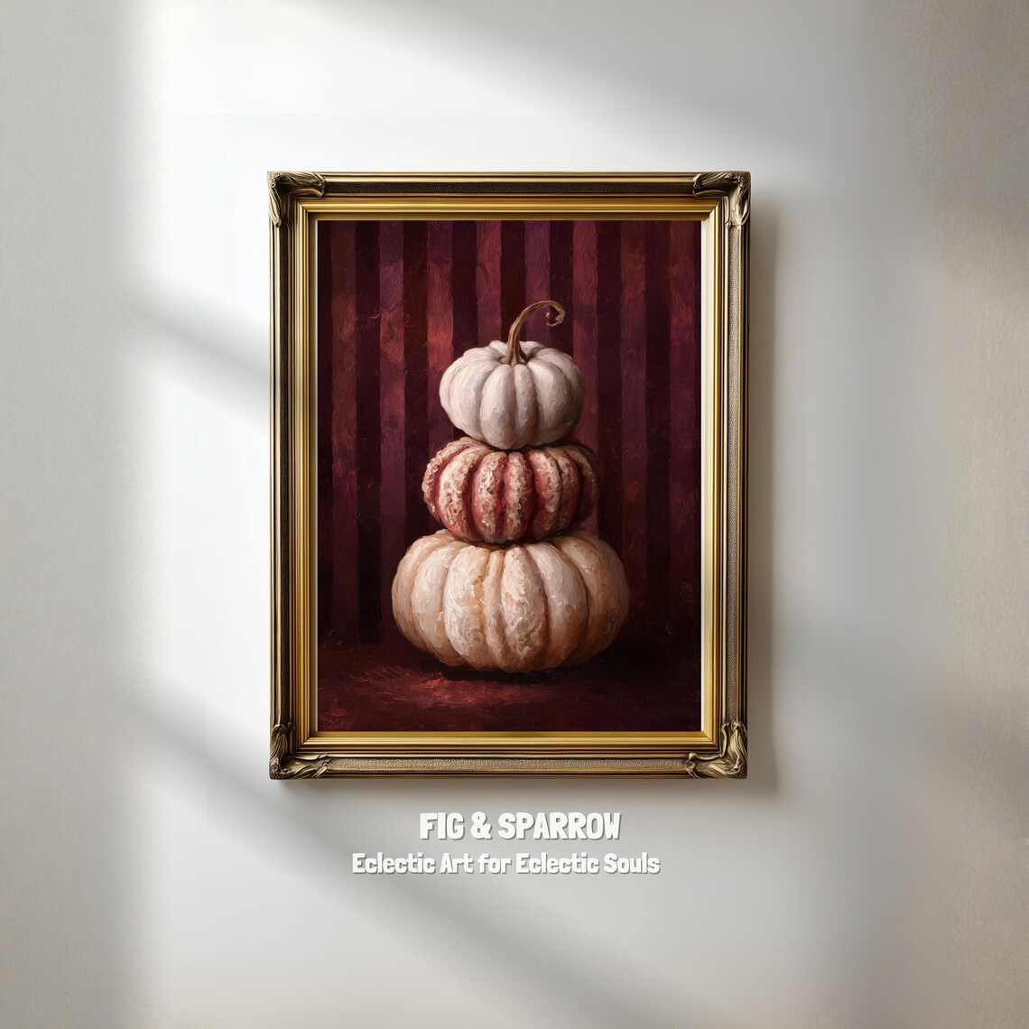 Pumpkin Still Life, Vintage Farmhouse Fall Decor