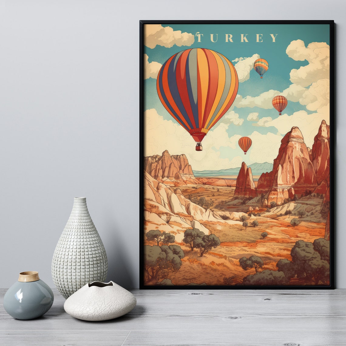 Turkey Poster Istanbul Travel Art Turkey Print Vintage Turkish Home Decor Turkey Travel Art Turkey Travel Poster Istanbul Poster - Image 2
