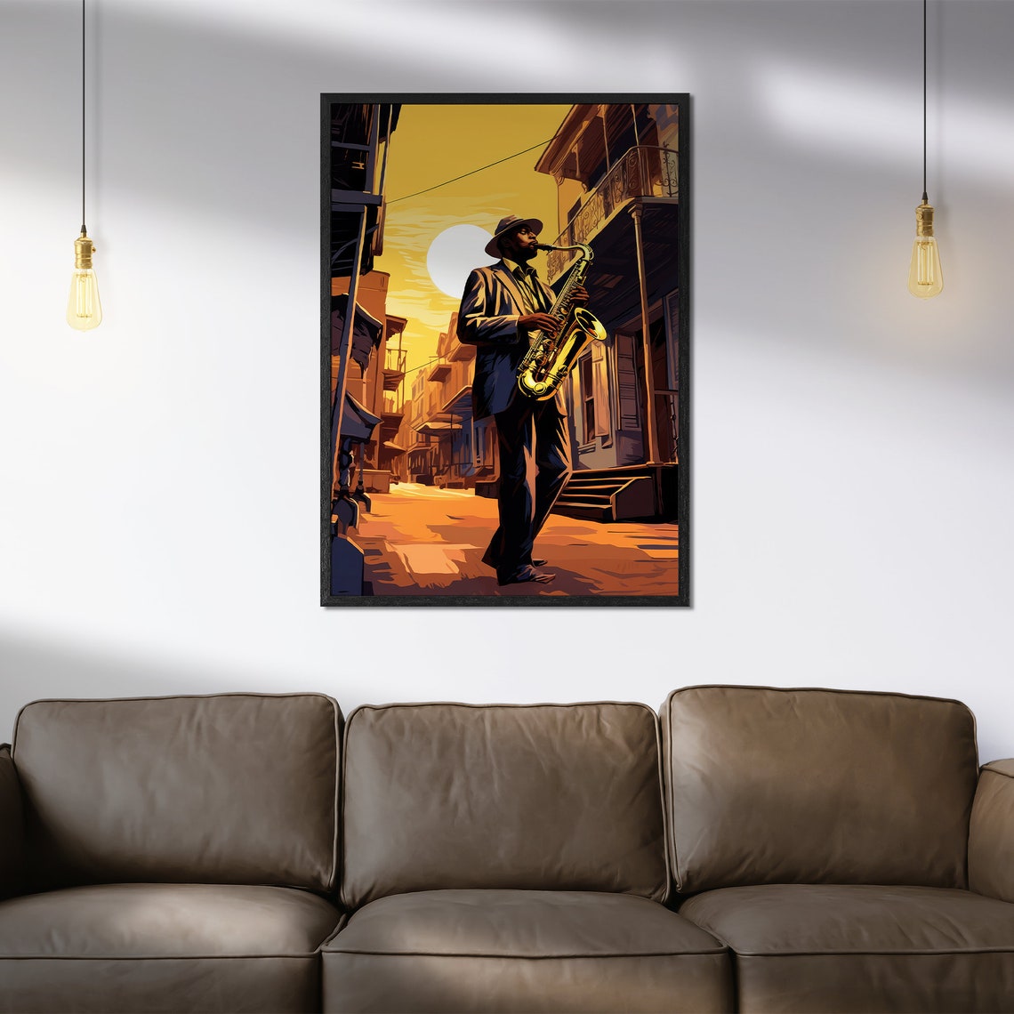 Vintage Saxophone Poster Retro Music Decor Jazz Poster Jazz Artist New Orleans Poster Jazz Musician Poster Street Musician Poster - Image 6