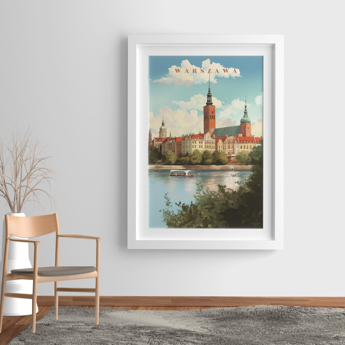 Warsaw Travel Poster, Polski Plakat City Art Print - Image 5