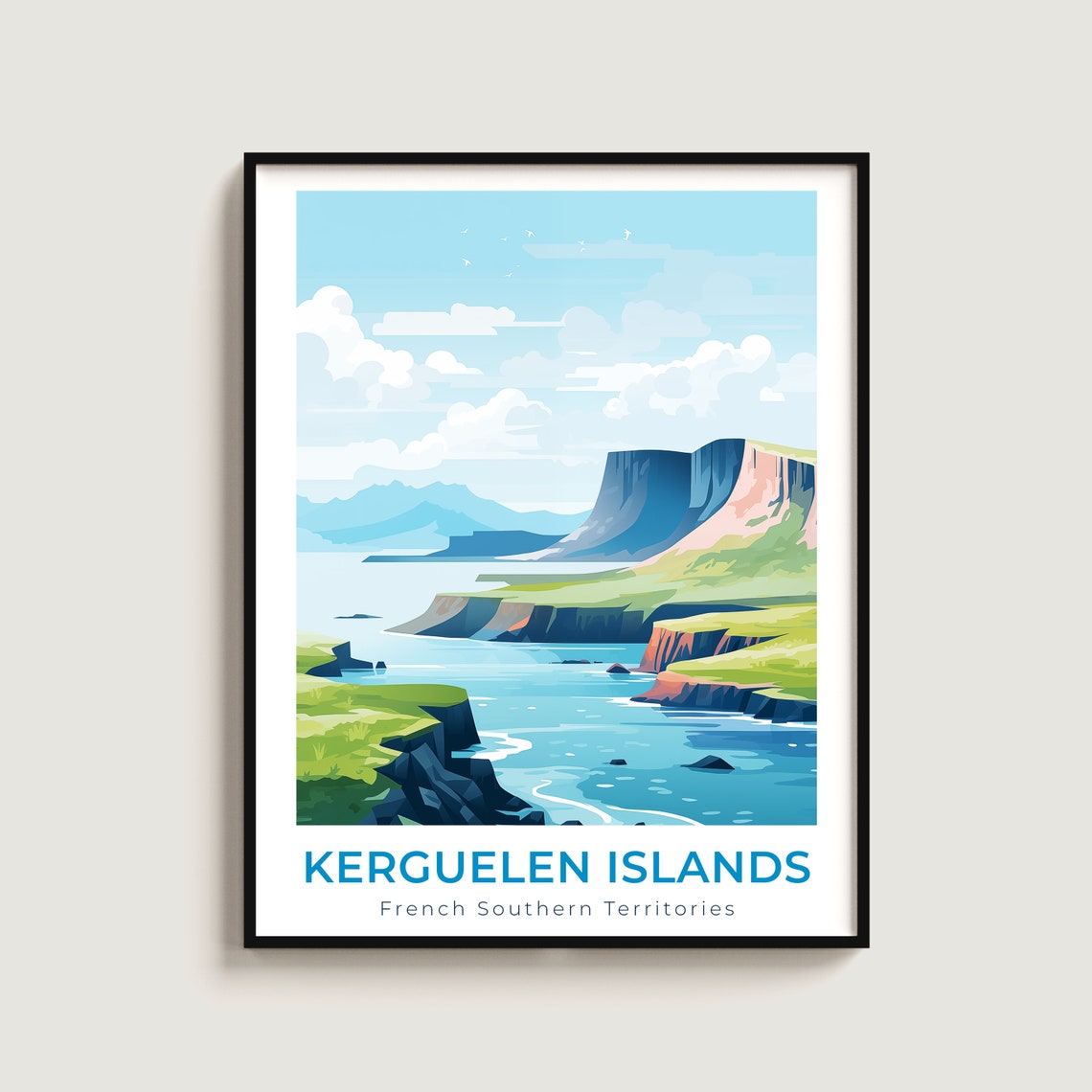 Kerguelen Islands French Southern Territories Cliff Coast Poster