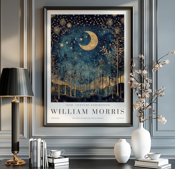 William Morris Moon Stars - Vintage