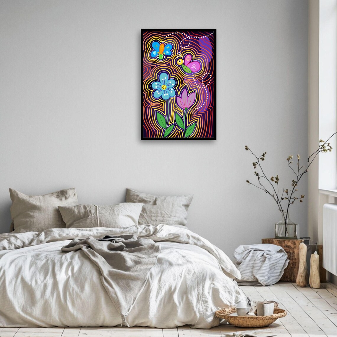 Colorful Butterfly, Whimsical Boho Nursery Decor - Image 3