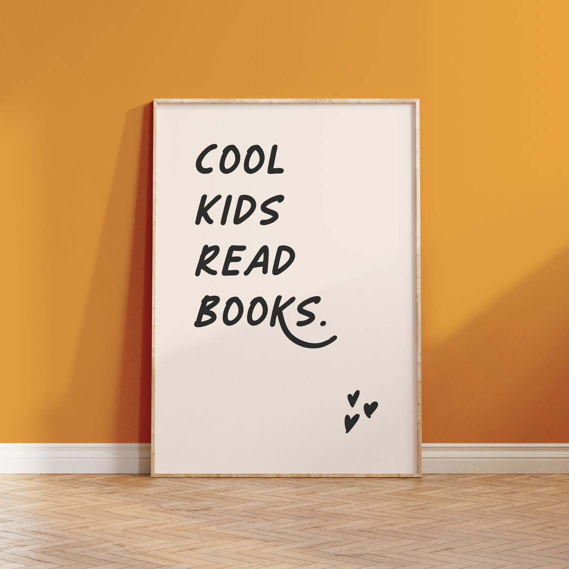 Cool Kids Read Books Kids Bedroom Wall Art Kids Poster For Girls And Boys Bedroom And Nursery Art