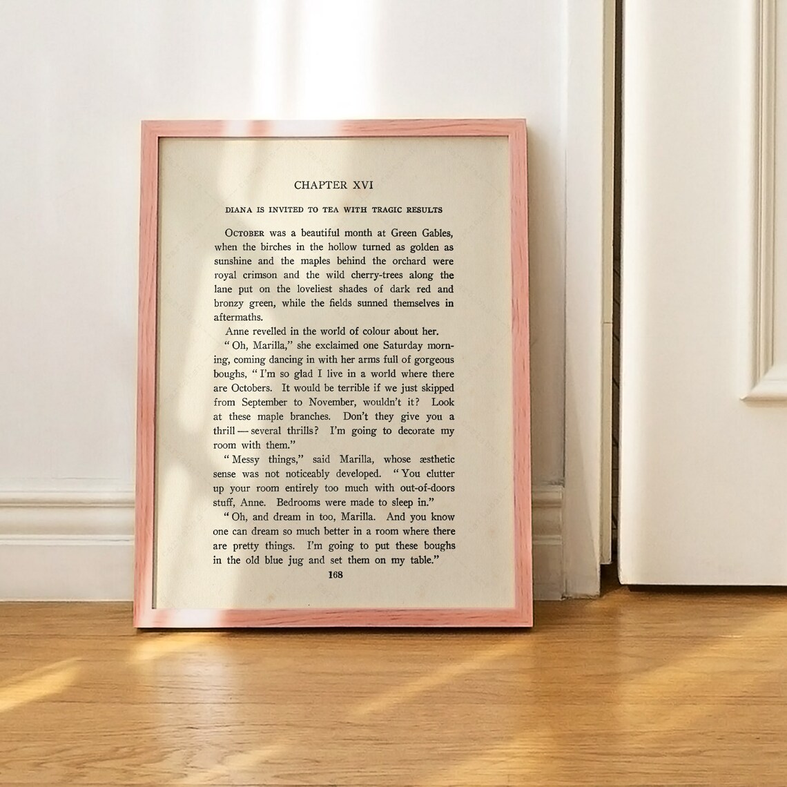 Anne Of Green Gables October Quote Wall Art Print - Image 3