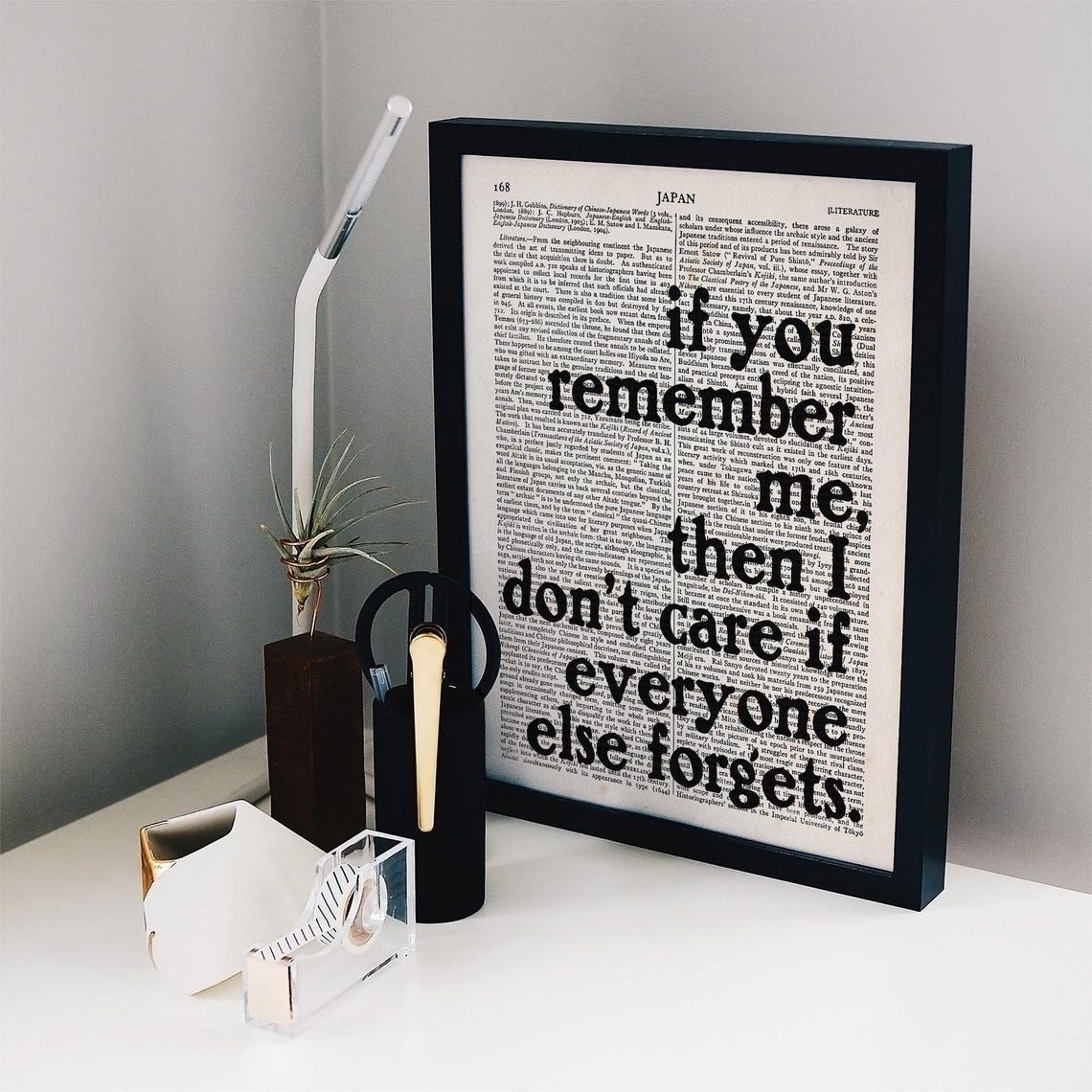 Haruki Murakami Kafka On The Shore If You Remember Me Quote Page Print - Image 2