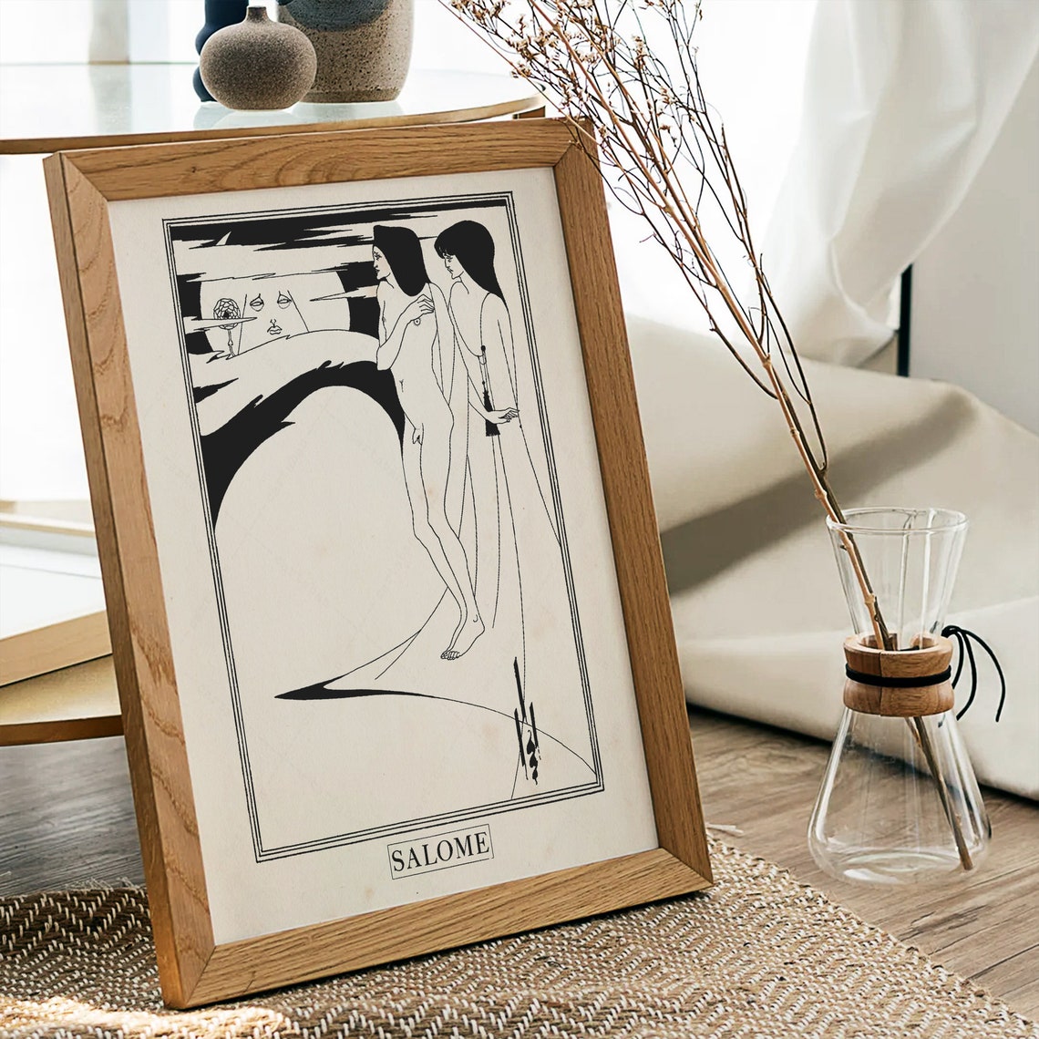 Aubrey Beardsley Salome The Woman In The Moon Art Nouveau Art Print - Image 2