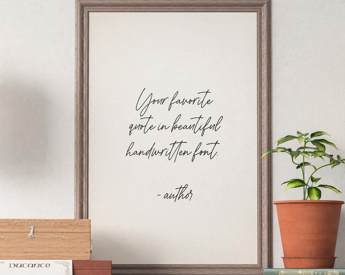 Custom Handwritten Quote Art Print, Personalized - Image 3