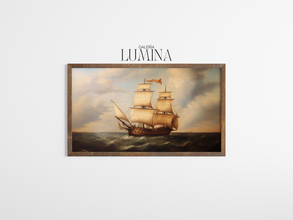 Ancienne Caravelle Vintage Nautical Art Print - Image 3