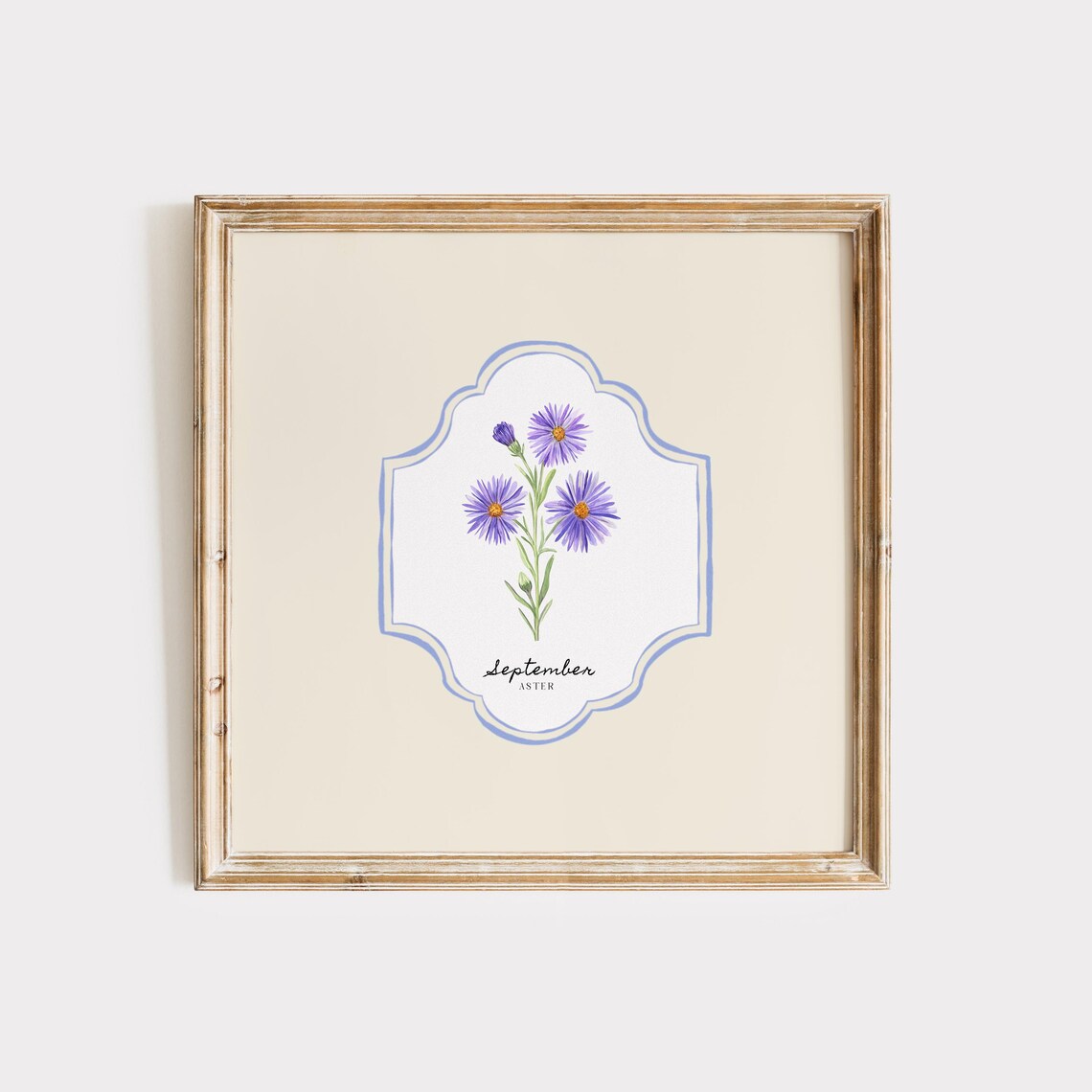 September Birth Month Flower, Personalized Gift