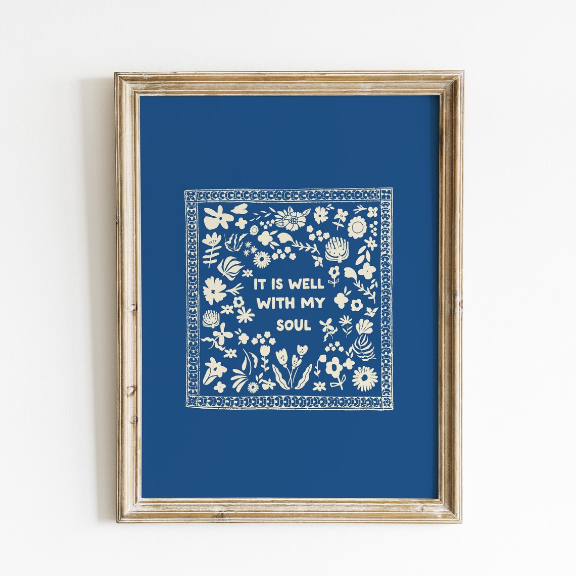 It Is Well With My Soul Vertical Illustration Print