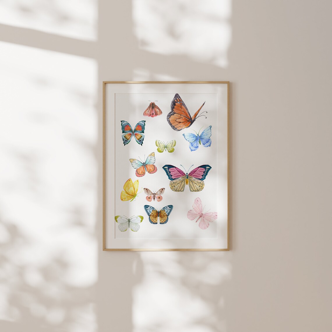 Papillion English Garden Wall Art Print - Image 2