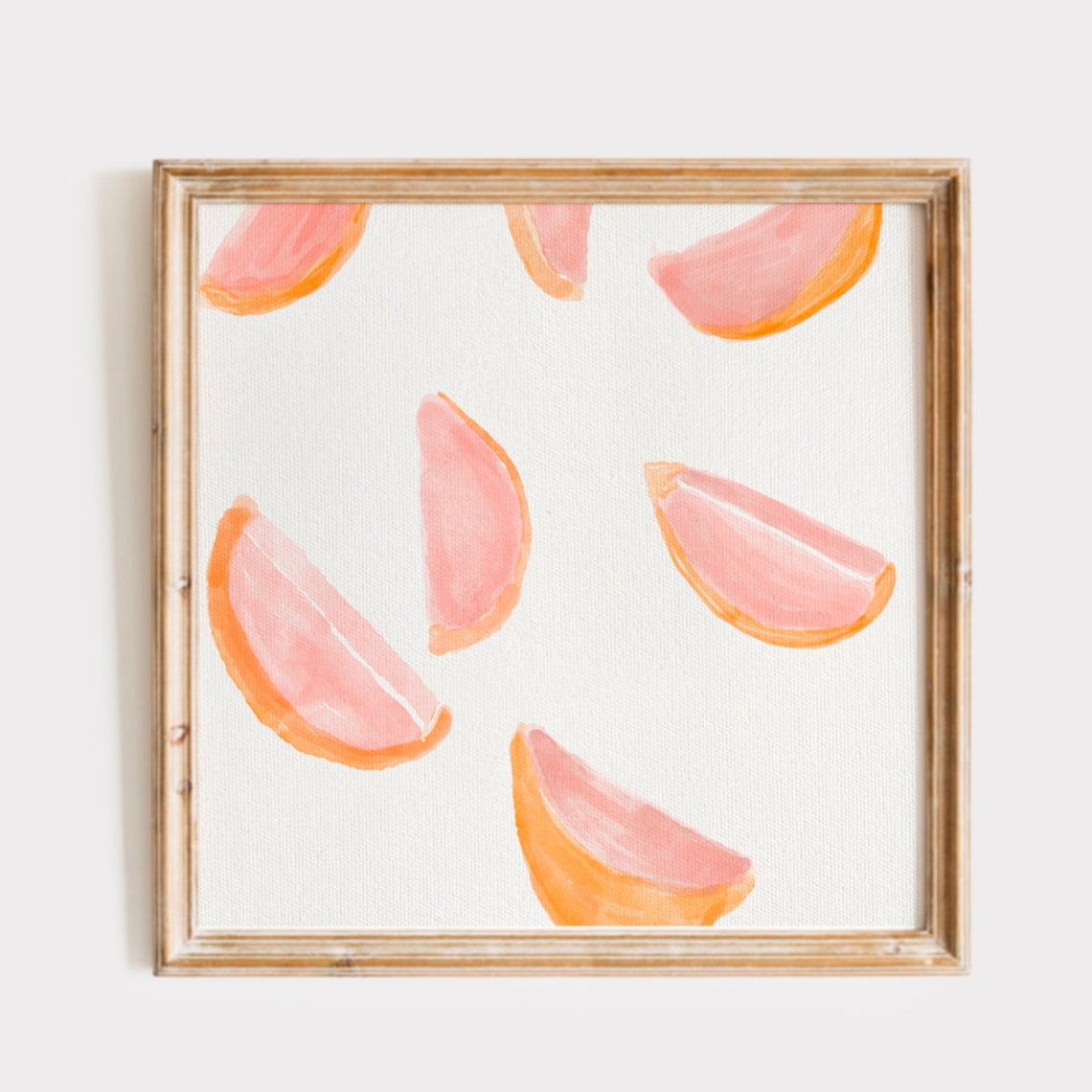 Grapefruit Painting Wall Art Trendy Decor Kids Room Nursery Decor