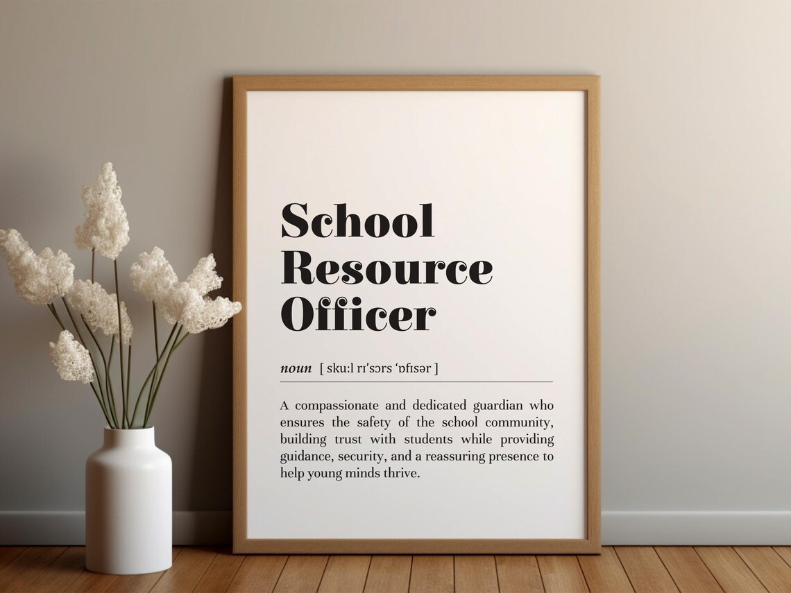School Resource Officer Definition Art Print