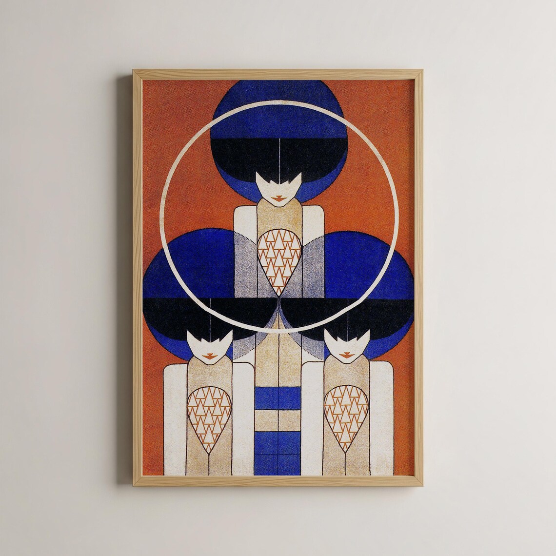 Koloman Moser Geometric Women Vienna Secession Style Art Print