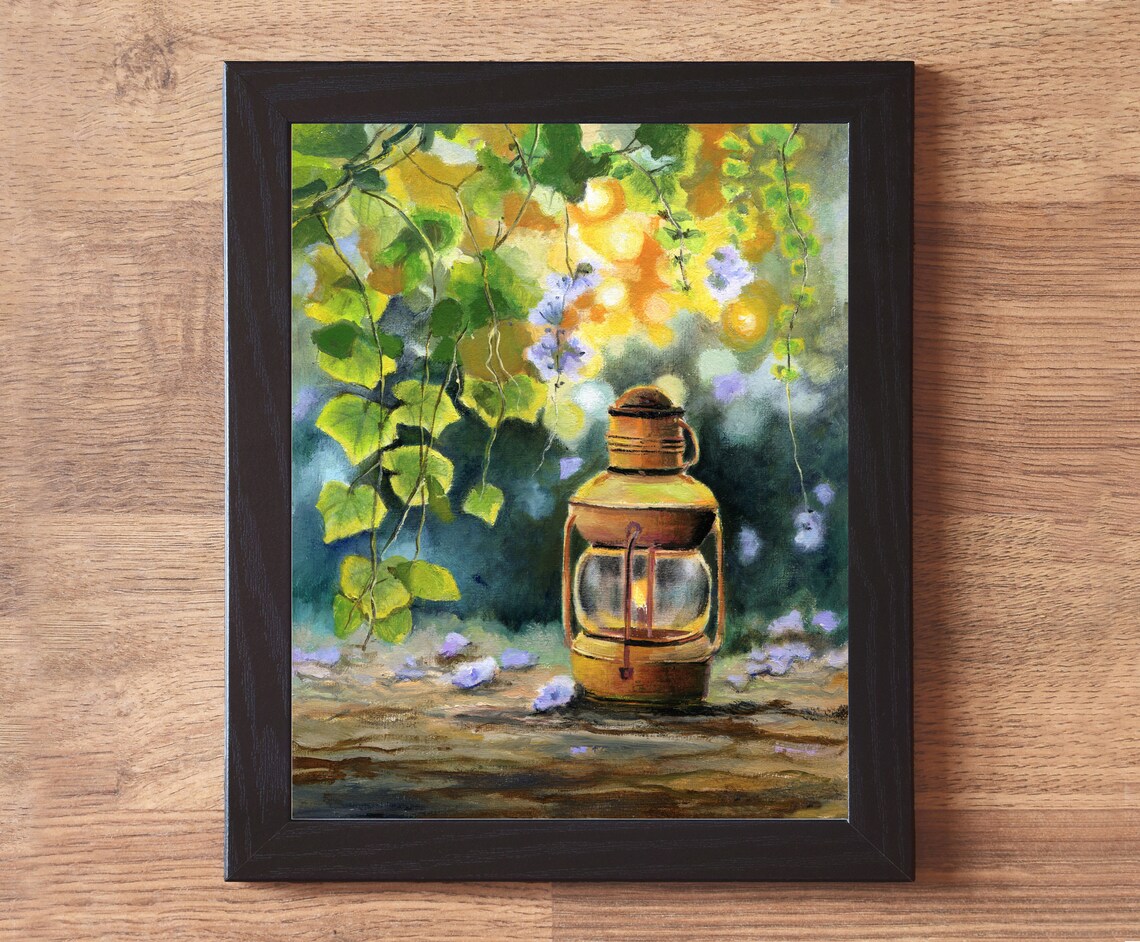Botanical Oil Painting, Vintage Floral Kitchen Art Print - Image 6