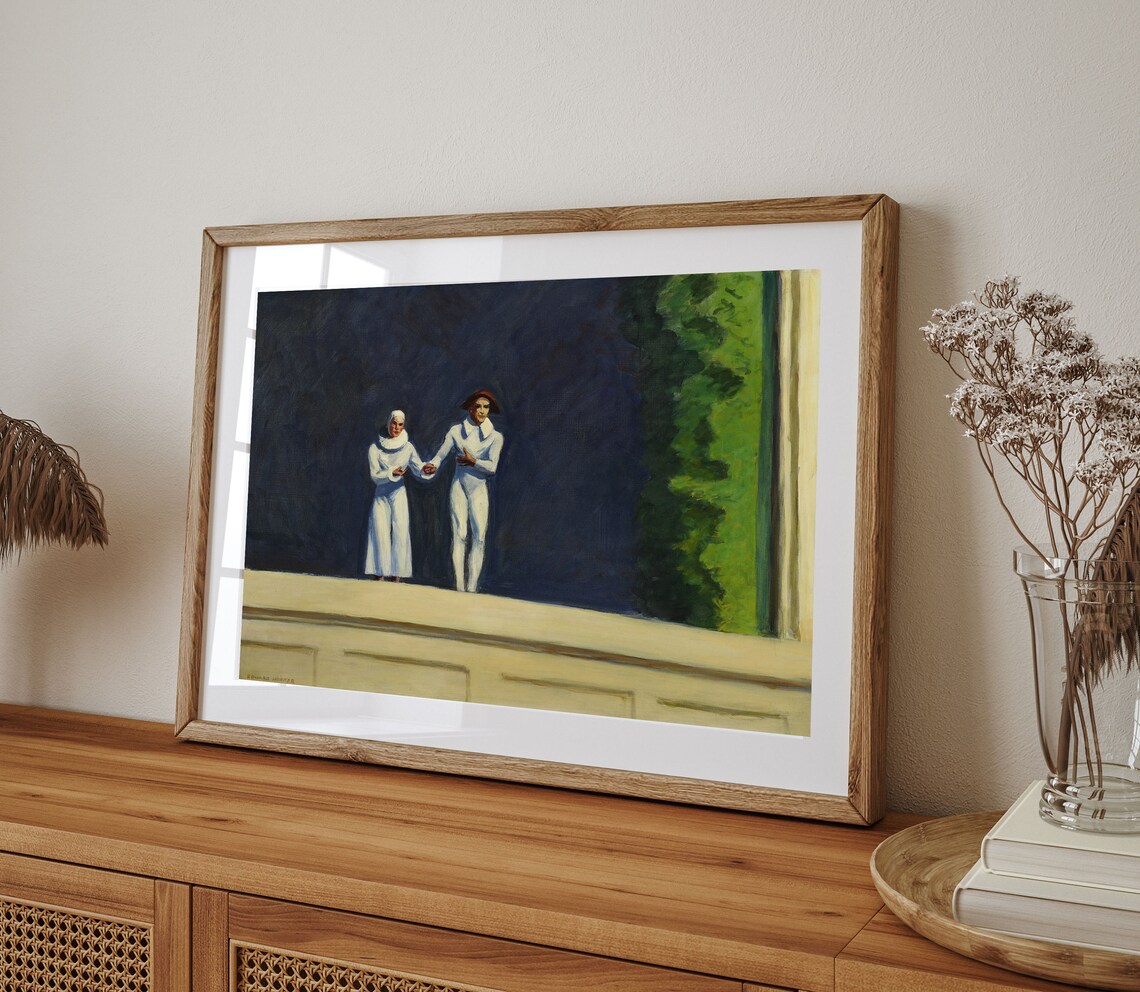 Edward Hopper Two Comedinas Art Print, Modern Art