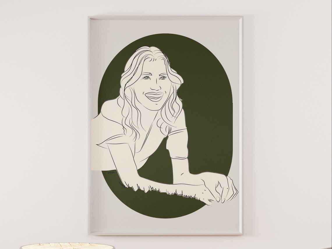Personalized Line Art Drawing Birthday Gift Drawing From Photo Minimal Line Art Personalized Gifts Sketches From Photo Gift - Image 4