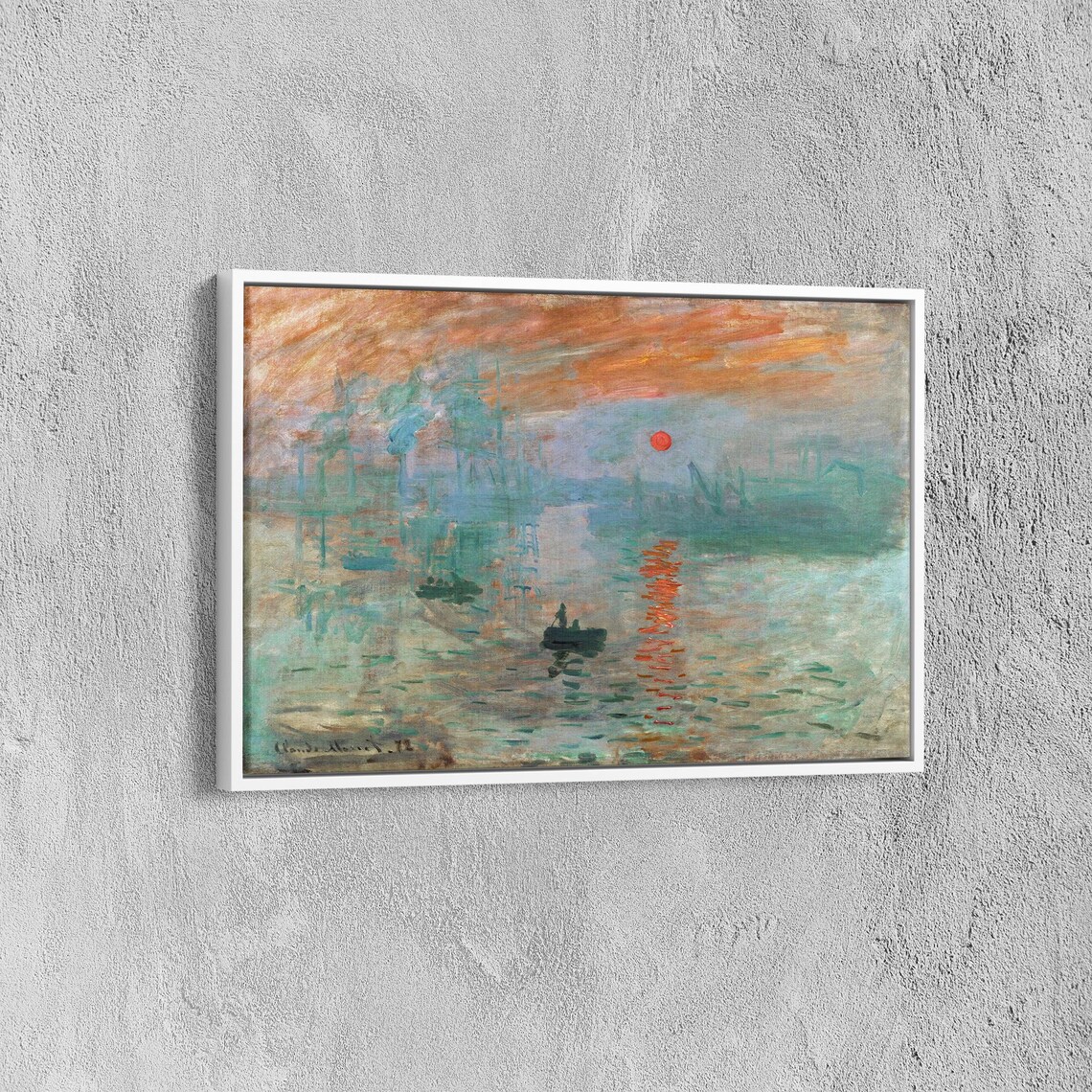 Claude Monet Impression, Sunrise Art Print, Farmhouse Decor - Image 6