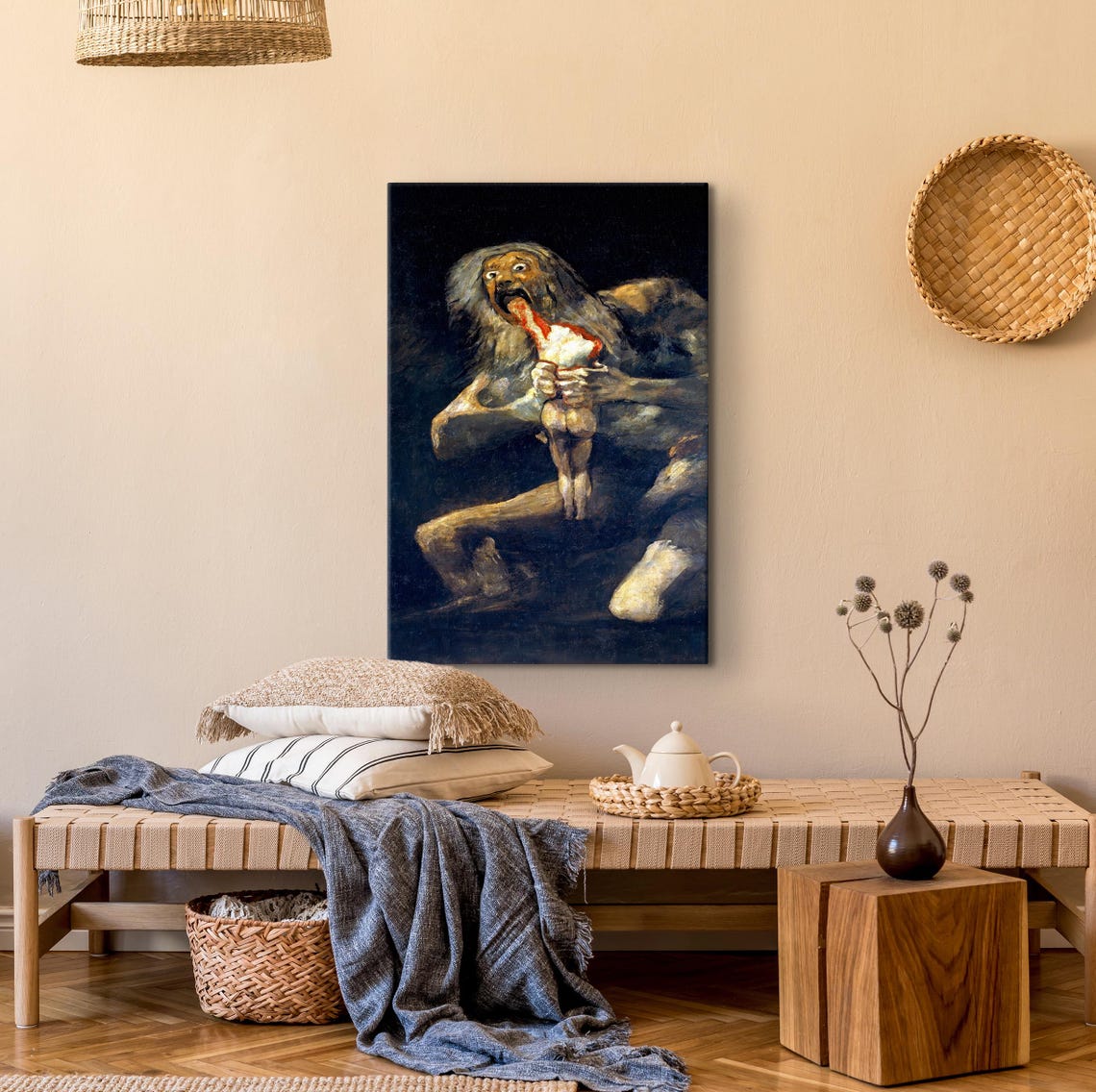 Francisco Goya Saturn Devouring His Son Classic Dark Art Poster - Image 4