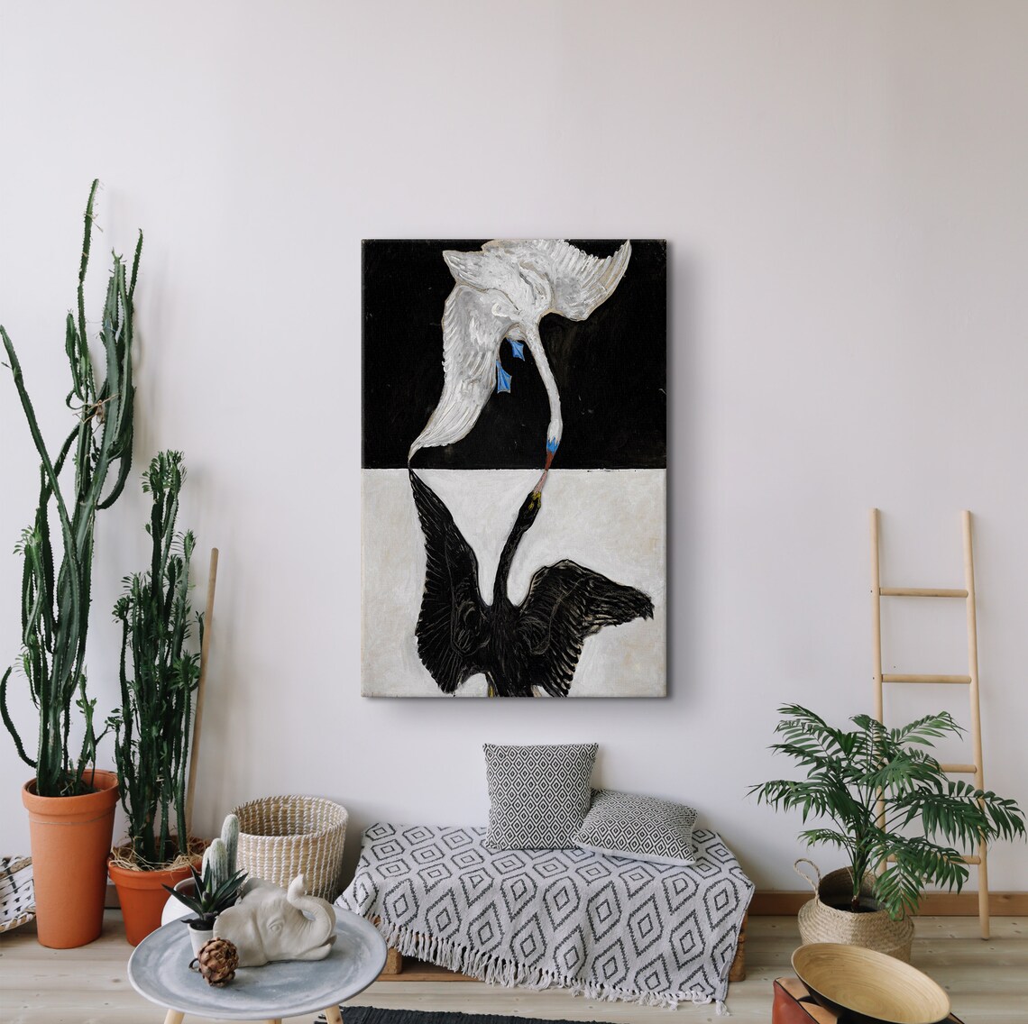 Hilma af Klint The Swan No 1 Black and White Swan Art Poster - Image 3