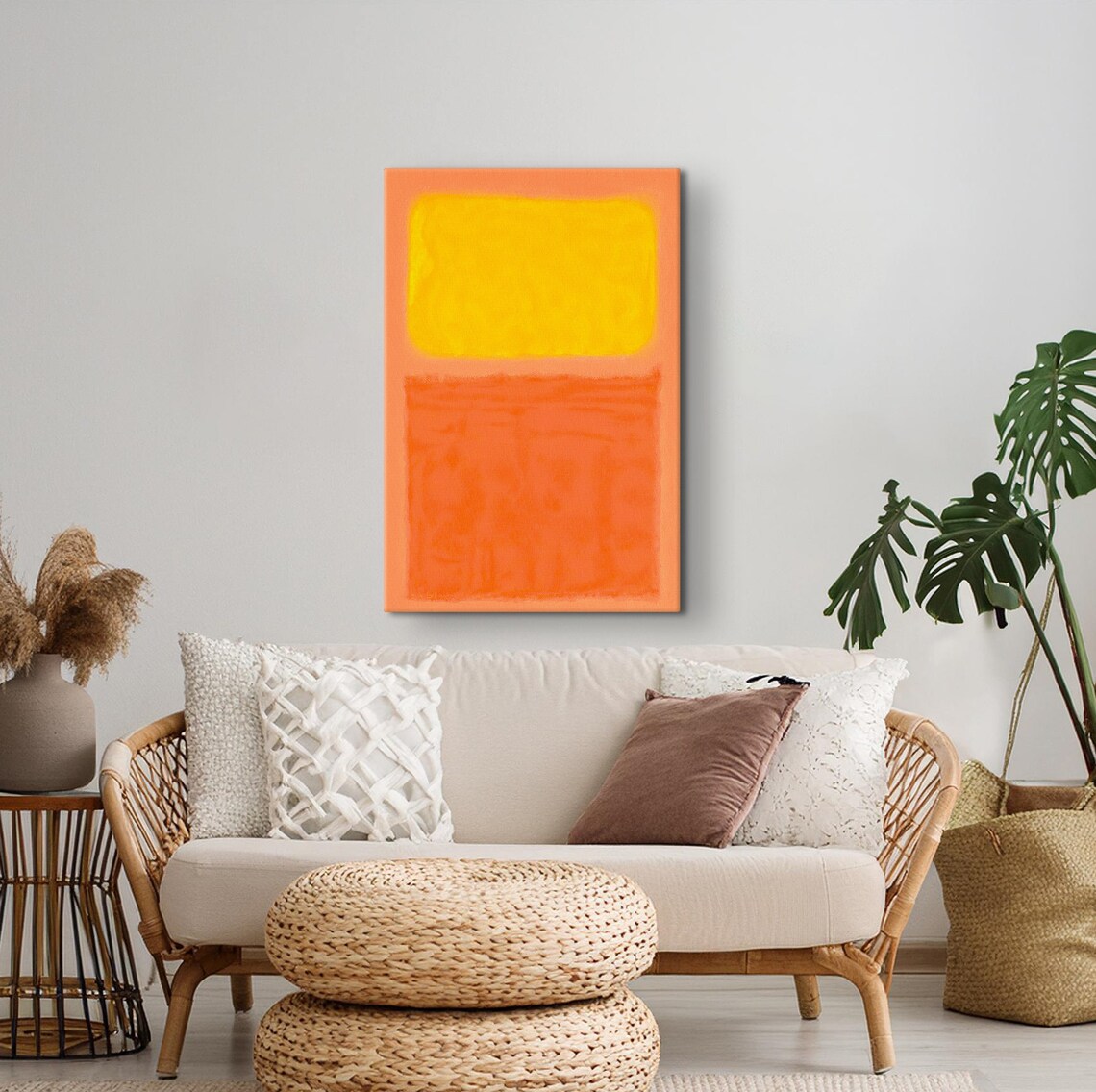 Mark Rothko Yellow And Orange Mark Rothko Paintings Exhibition Poster Expressionism Art Rothko Reproduction Art Rothko Glass Art - Image 2