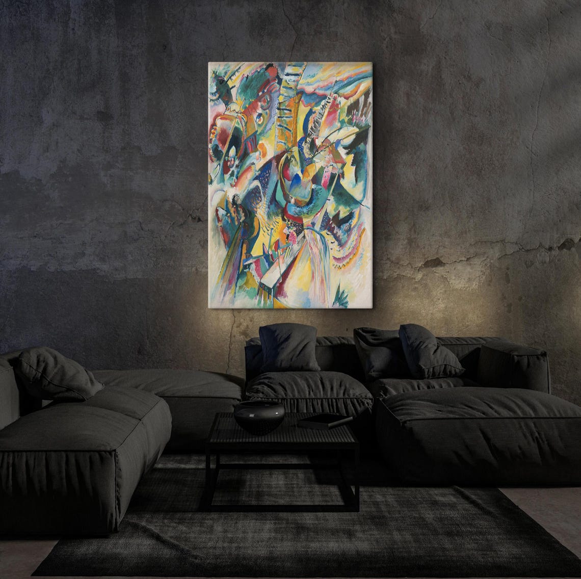 Wassily Kandinsky Poster Wassily Kandinsky Wall Art Modern Wall Art Colorful Home Decor Gift Idea Wall Art Colorful Tempered Glass - Image 5