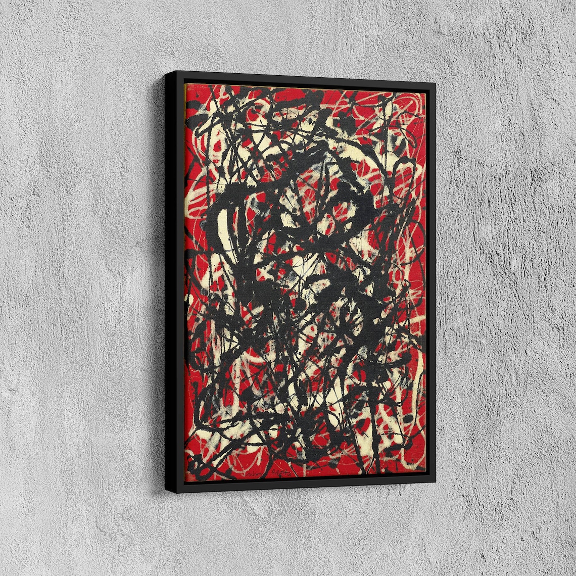 Jackson Pollock-Inspired Abstract Drip Art Print - Image 7