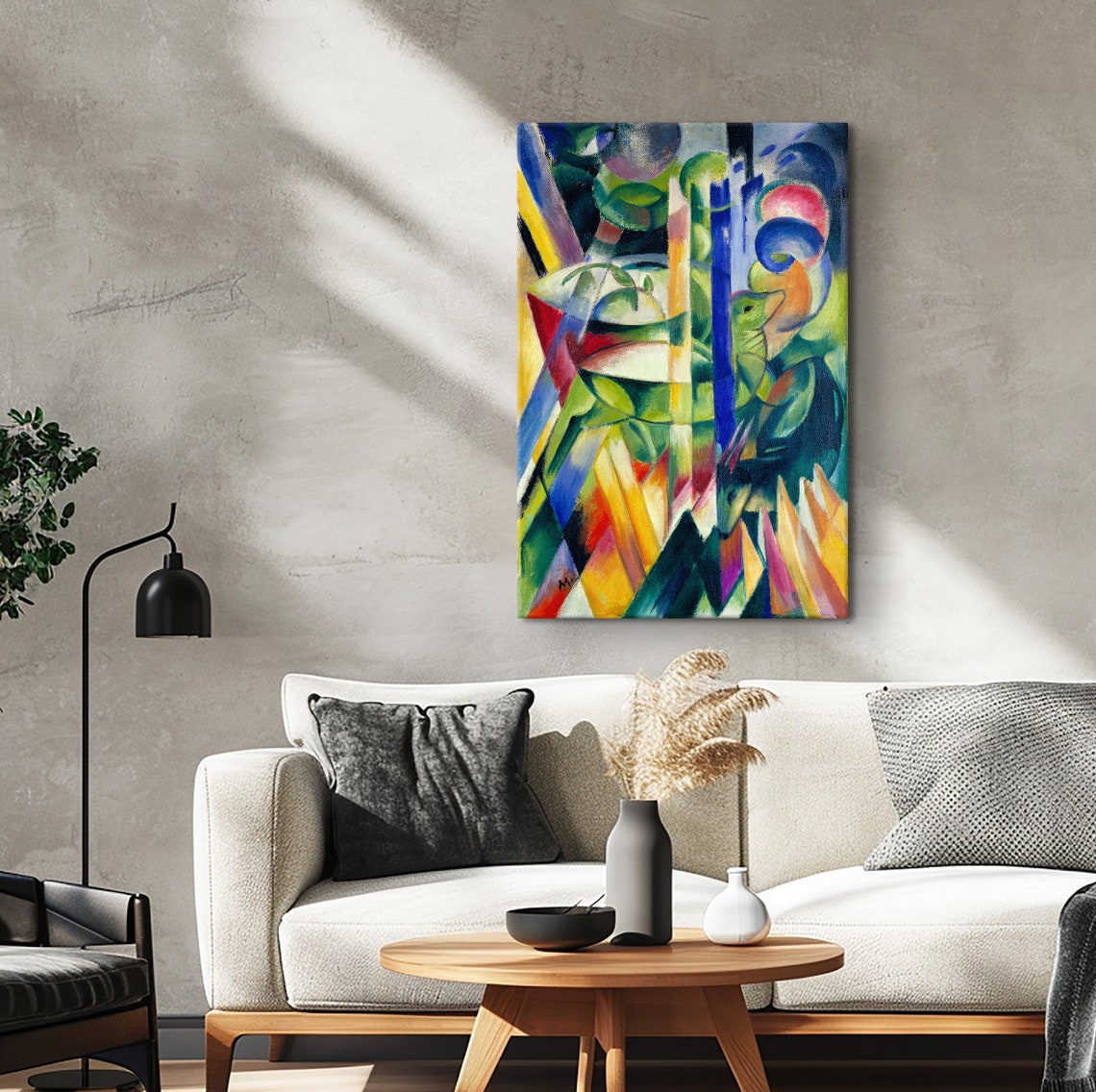 Franz Marc Little Mountain Goats Vibrant Abstract Animal Poster - Image 4