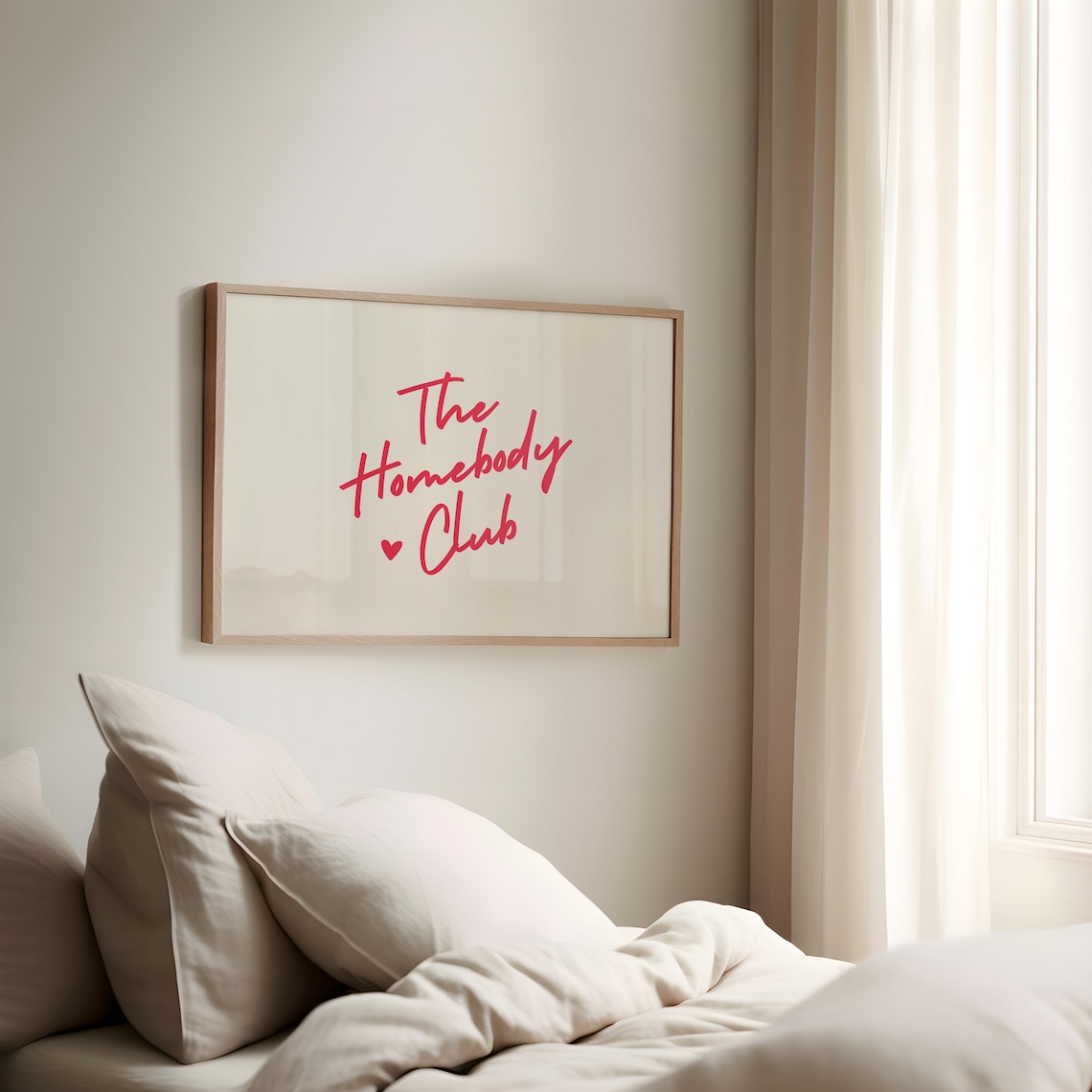 The Homebody Club Red Landscape Art Print