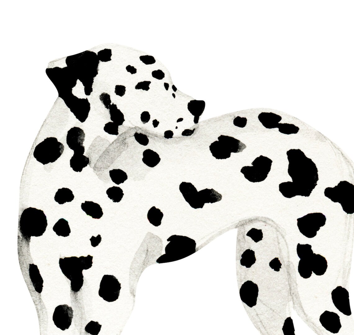 Dalmatian Print Dog Name Art Print, Christmas Gift - Image 3