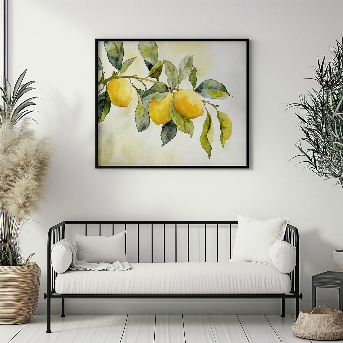 Lemon Tree Watercolor Poster, Kitchen Wall Art - Image 3