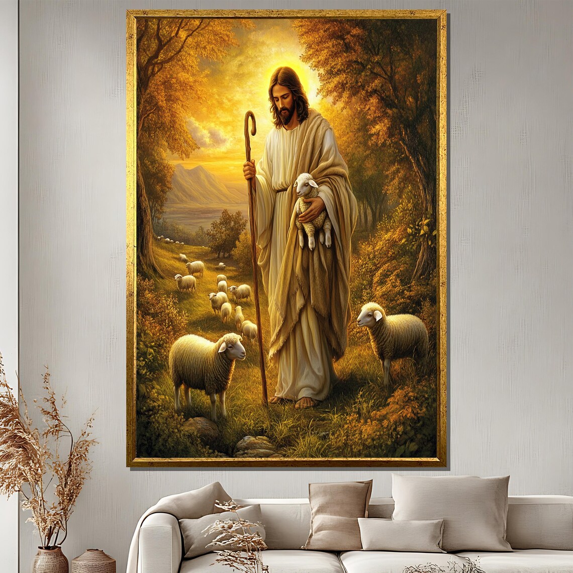 Jesus The Good Shepherd, Christian Artwork