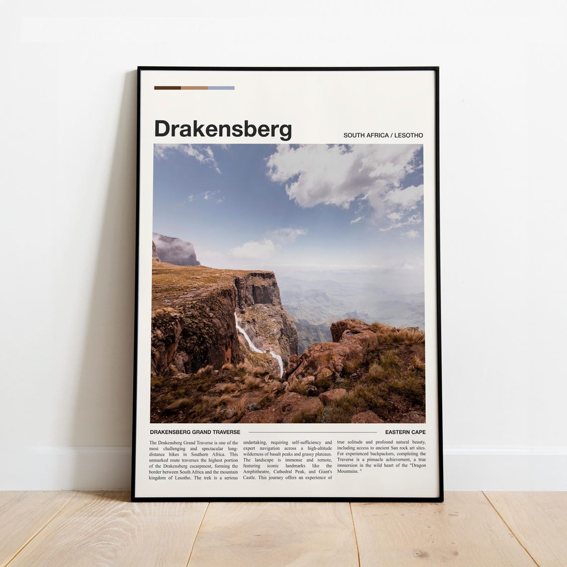 Drakensberg Grand Traverse South Africa Lesotho Hiking Poster