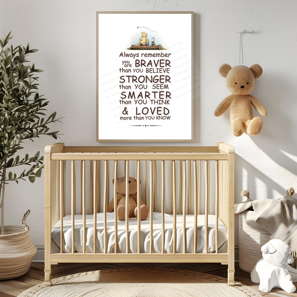 Winnie The Pooh Quote Nursery Print, Vintage Decor - Image 8