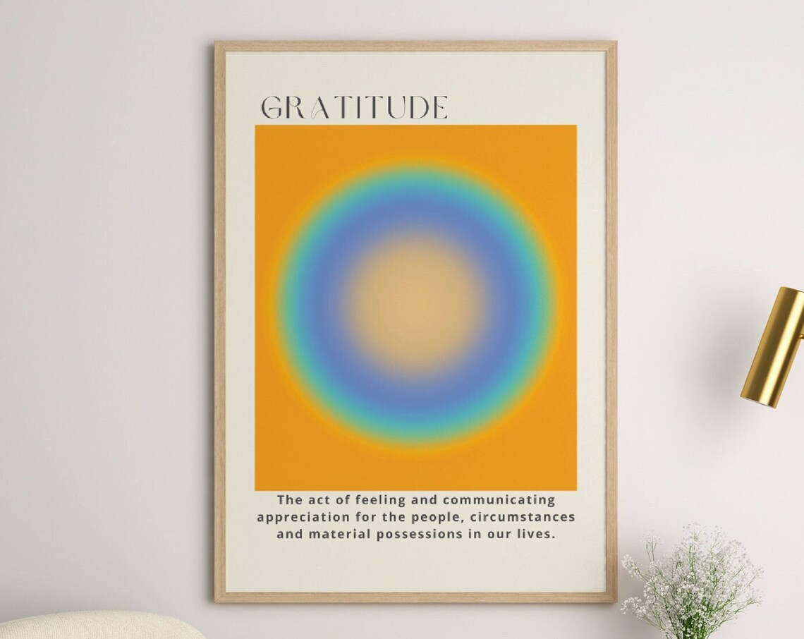 Gratitude Aura - Retro Travel Poster - Image 5