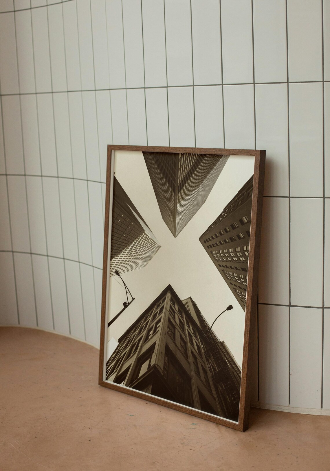 Urban Skyscraper Perspective, Modern Cityscape Art Print - Image 3