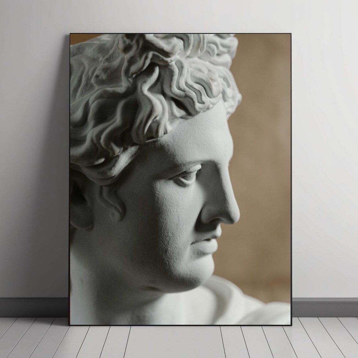 Classical Greek Marble Bust Sculpture, Home Decor