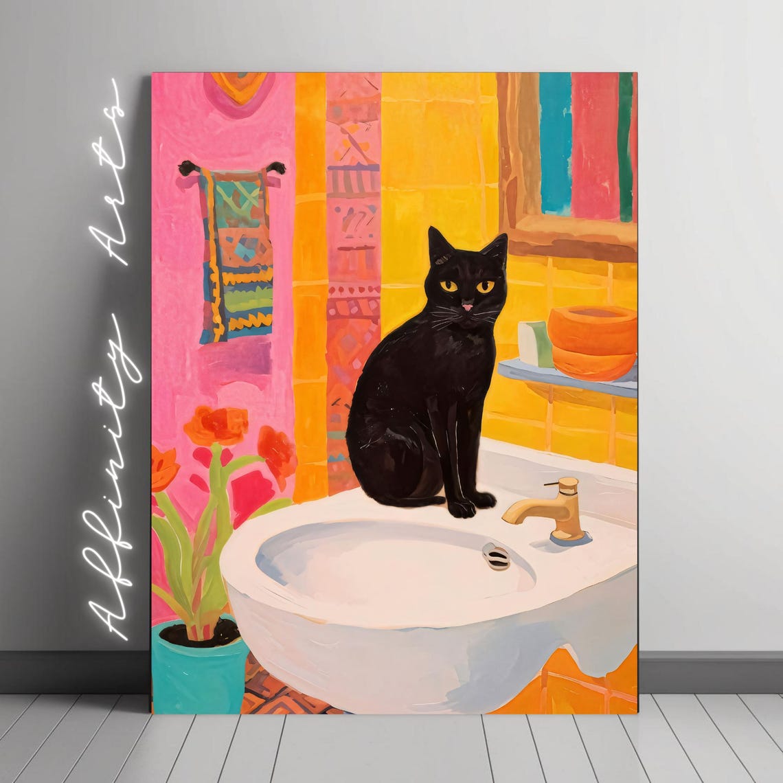 Colorful Boho Traditional Travel Poster