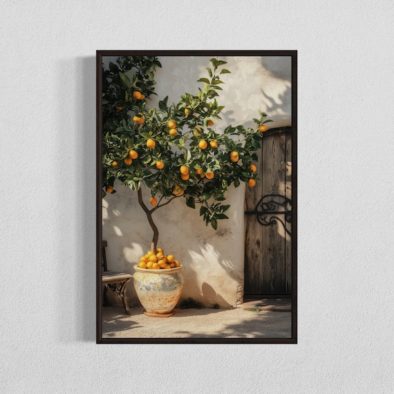 Lemon Tree Botanical Kitchen Art Print