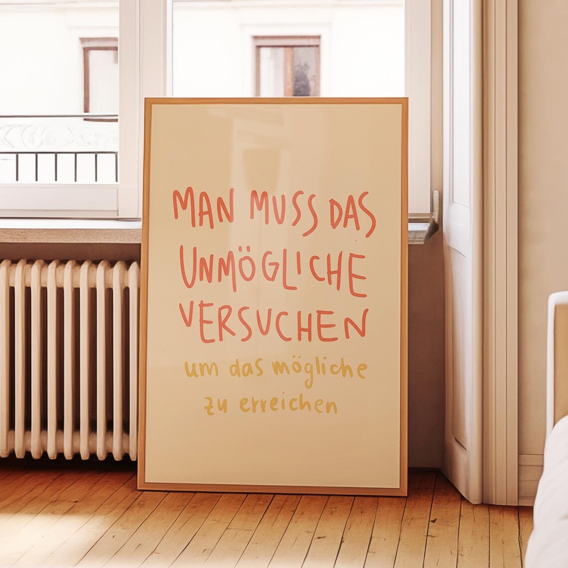 Man Muss Das Unmögliche Versuchen German Motivational Poster