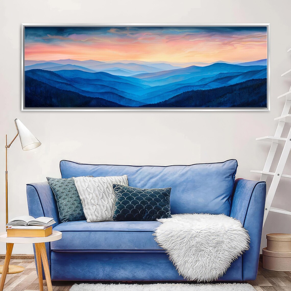 Blue Ridge Mountain Range Panoramic Art Print - Image 3