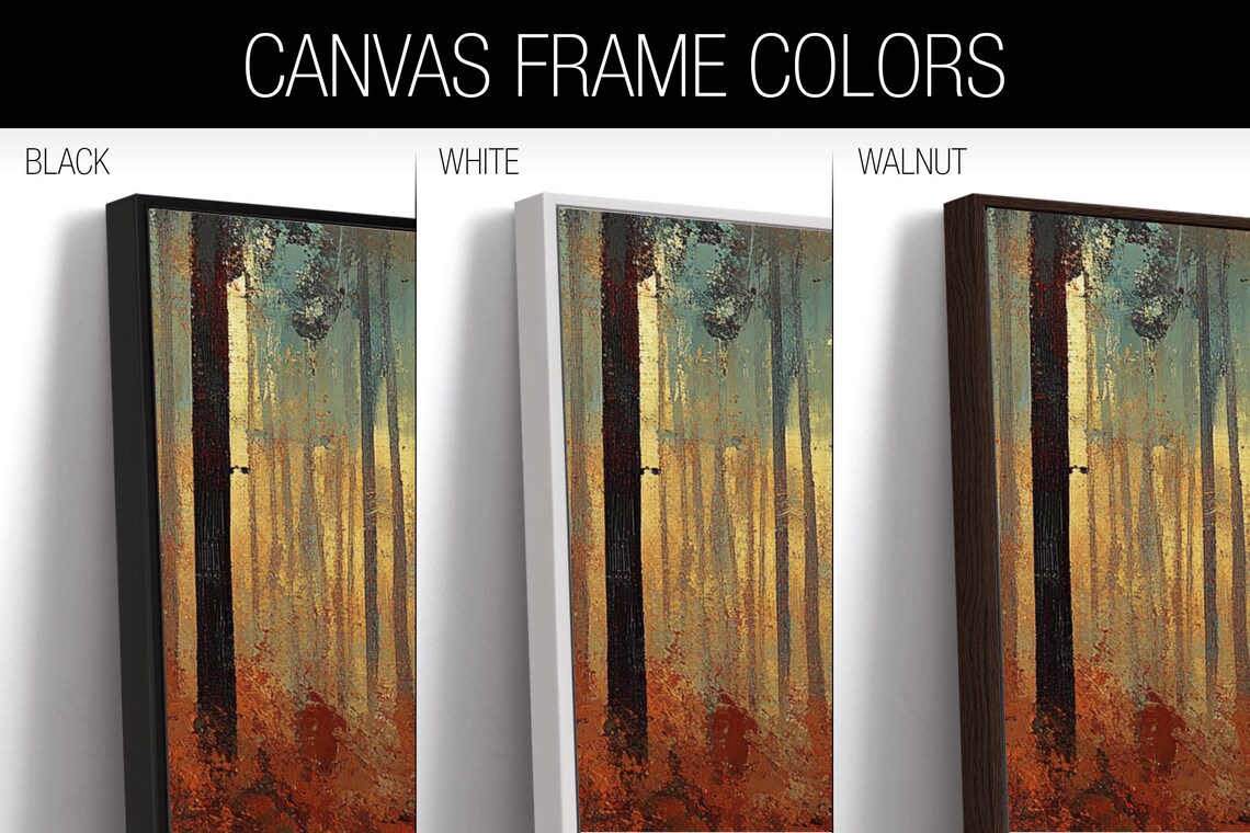 Panoramic Autumn Forest Landscape Wall Art Print - Image 2