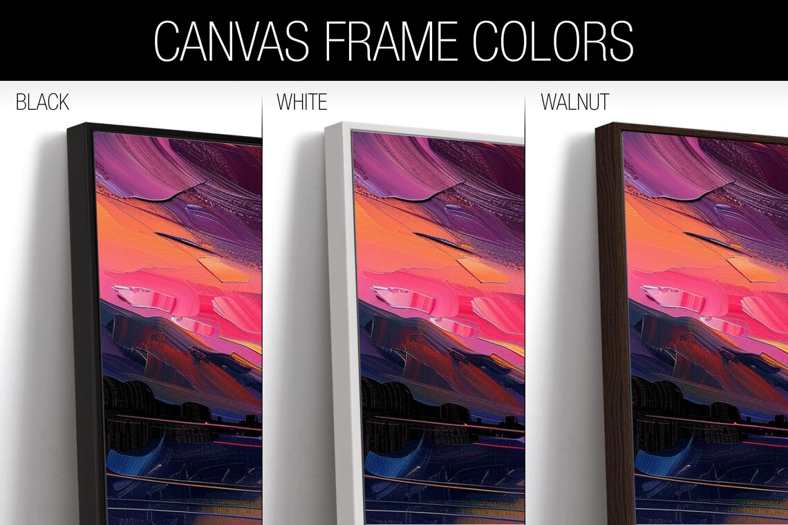 Panoramic Ocean Sunset, Pink Purple Wall Art Print - Image 2