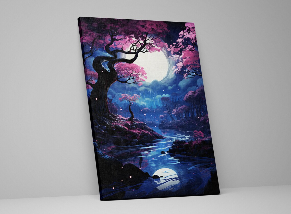 Ethereal Forest Escape, Nature Landscape Art Print - Image 5