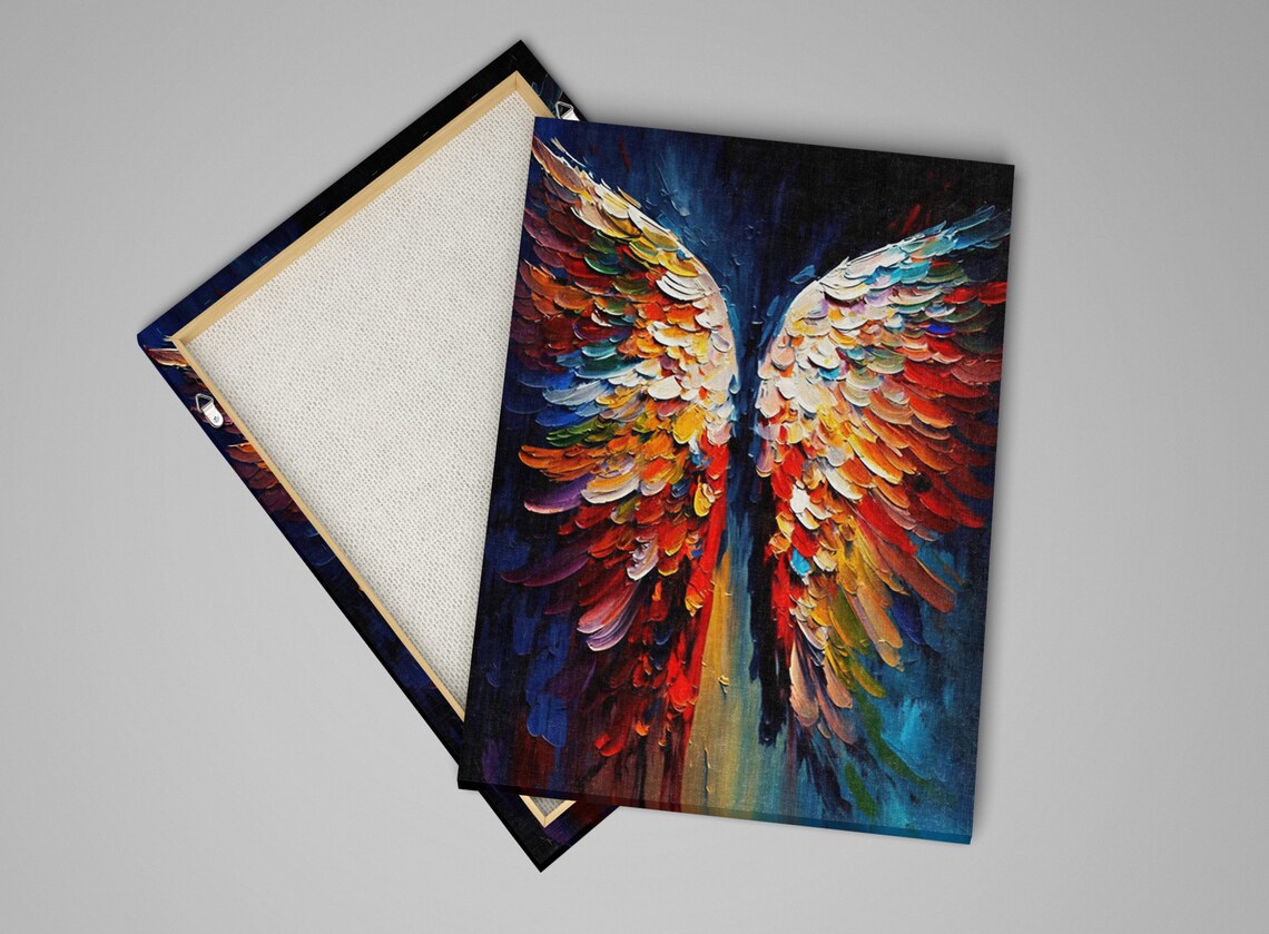 Angel Wings Spiritual Art Print, Angelic Painting - Image 4