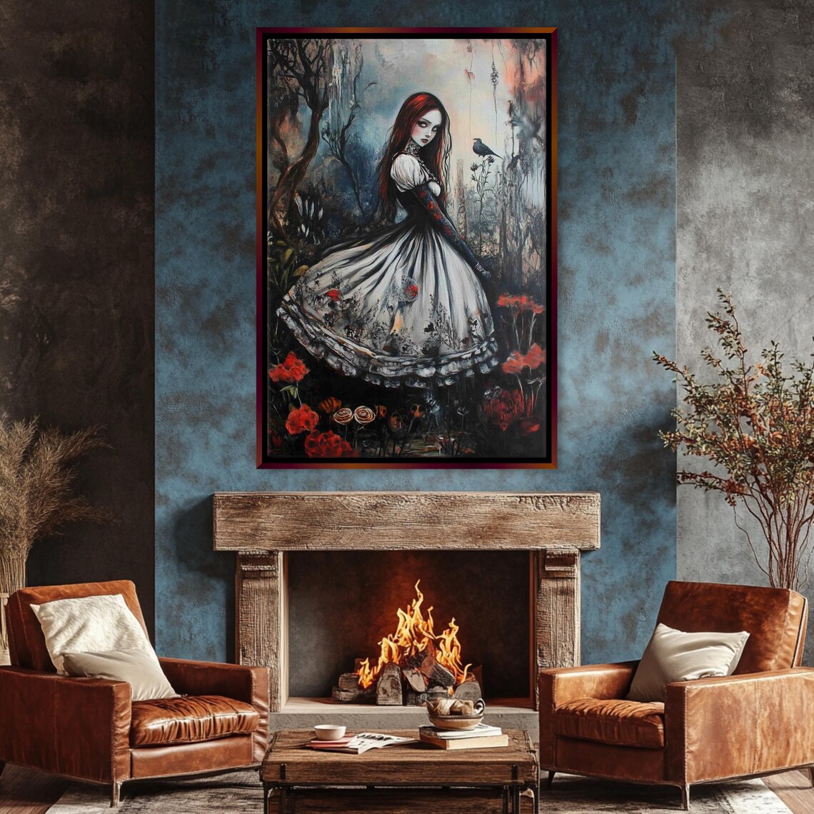 Gothic Alice In Wonderland Fantasy Poster Print - Image 3