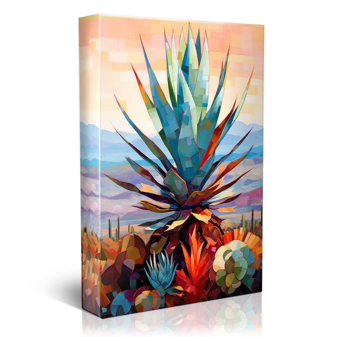 Agave Desert Scene, Modern Southwest Art Print - Image 5